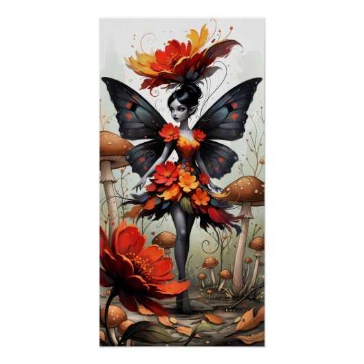 Whimsical Flower Fairy Poster (Vorderseite)