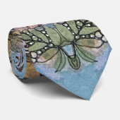 Whimsical Flower Garden Aquarellmalerei Krawatte (Gerollt)