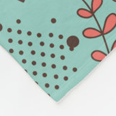Whimsical Flower Garden Fleece Blanket (Ecke)