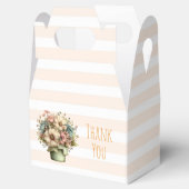 Whimsical Flowers in a Planter Pot Cute Thank You Geschenkschachtel (Geöffnet)