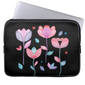 Whimsical Flowers  Laptopschutzhülle (Vorderseite)