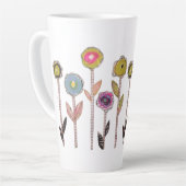 Whimsical Flowers  Milchtasse (Linke Ecke)