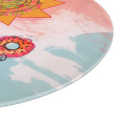 Whimsical Flowers  Schneidebrett (Ecke)