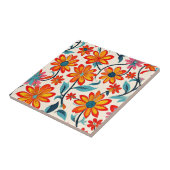 Whimsical Folk Art Blume Fliese (Seite)