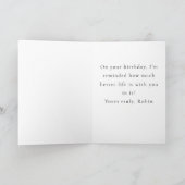 Whimsical Folk Art Cats Custom Message birthday  Karte (Innenseite)