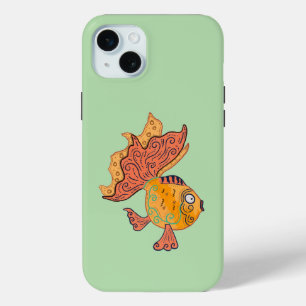 Whimsical Folk Art Goldfisch   Boho Wirbel Fantasi Case-Mate iPhone Hülle
