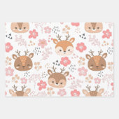 Whimsical Folk Art Igel für Kinderzimmer Geschenkpapier Set (Vorderseite 3)