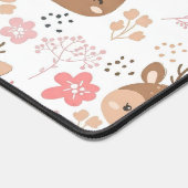 Whimsical Folk Art Igel für Kinderzimmer Schreibtischunterlage (Ecke)