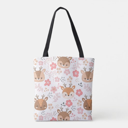 Whimsical Folk Art Igel für Kinderzimmer Tasche (Rückseite)