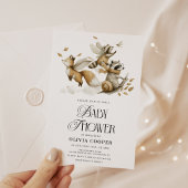 Whimsical Forest Animals Baby Dusche Einladung