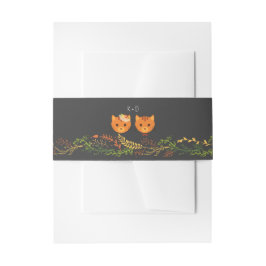 Whimsical Forest Cats Rustikale Hochzeit Einladungsbanderole