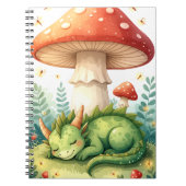 Whimsical Forest Dragon Notebook Notizblock (Vorderseite)