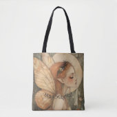 Whimsical Forest Fairy mit Bleibe magischen Zitat Tasche (Vorderseite)