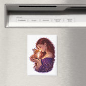 Whimsical Forest Fox Magnet (In Situ (Geschirrspüler))