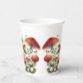 Whimsical Forest Mushroom Baby Dusche Pappbecher (Rechts)