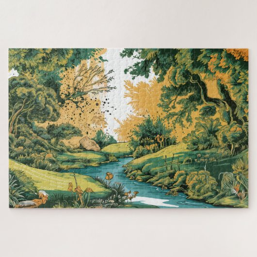 Whimsical Forest - Shakespeare Nature Zitat Puzzle (Horizontal)