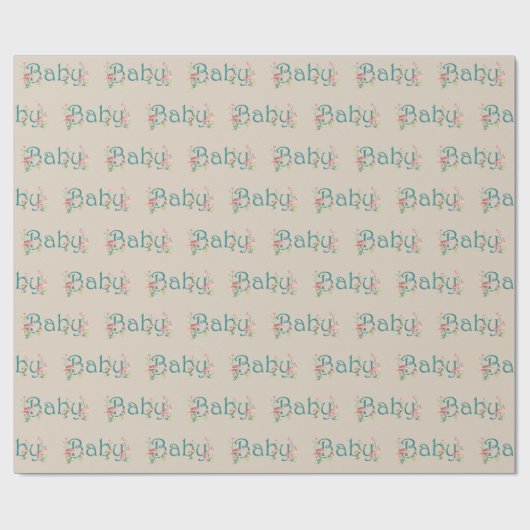 Whimsical Forest Theme mit Mushrooms Baby Dusche Geschenkpapier (Flach)