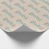 Whimsical Forest Theme mit Mushrooms Baby Dusche Geschenkpapier (Ecke)