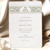 Whimsical Forest Themed Wedding Rabbit Motif Einladung