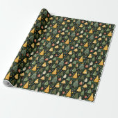Whimsical Forest Weihnachtsbaum-Muster Geschenkpapier (Ungerollt)