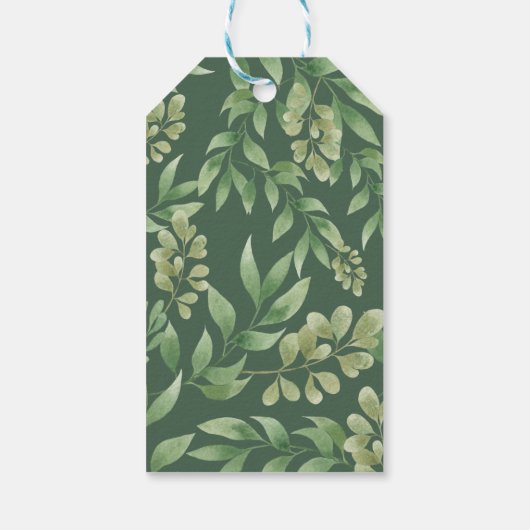 Whimsical Forest Woodland Animals Vielen Dank Geschenkanhänger (Rückseite)