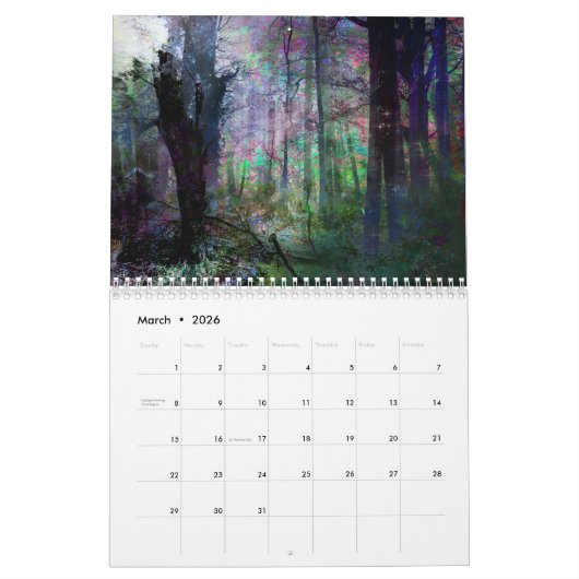 Whimsical Forests Kalender (Mär 2026)