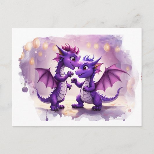 *~* Whimsical FOTO Einladender Drache AP48 Postkar Postkarte (Vorderseite)