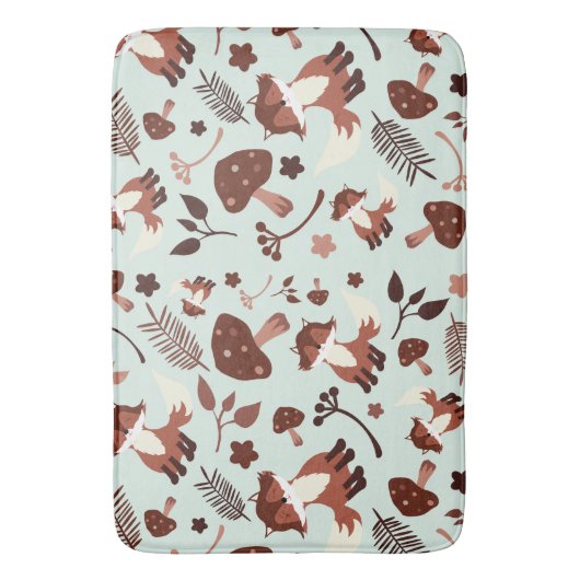 Whimsical Fox Bath Mat Badematte (Vorderseite Vertikal)