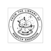 Whimsical Fox Book Briefmarke Gummistempel (Prägung)