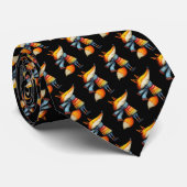Whimsical Fox Custom Necktie Tie Krawatte (Gerollt)