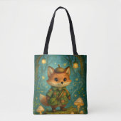 Whimsical Fox Explorer Art Tote Bag Tasche (Vorderseite)