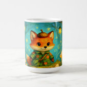 Whimsical Fox Explorer Kunst Kaffeetasse (Mittel)