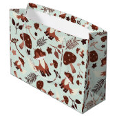 Whimsical Fox Große Geschenktüte (Rückseite Schrägansicht)