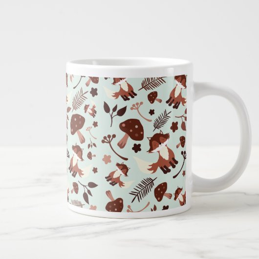 Whimsical Fox Jumbo-Tasse (Rechts)