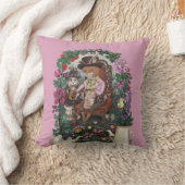 Whimsical Fox Mad Hatter Alice im Wunderland Art Kissen (Decke)