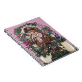 Whimsical Fox Mad Hatter Alice im Wunderland Art Notizblock (Rechte Seite)