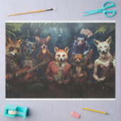 Whimsical Fox Musical Maestro Decoupage Seidenpapier (Basteln)
