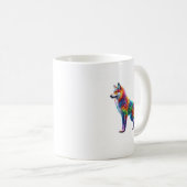 Whimsical Fox of Radiant Hues Kaffeetasse (VorderseiteRechts)