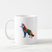 Whimsical Fox of Radiant Hues Kaffeetasse (Links)