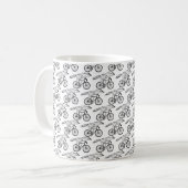 Whimsical Fox on Bicycle Art Print Kaffeetasse (Vorderseite Links)