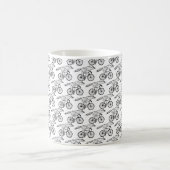 Whimsical Fox on Bicycle Art Print Kaffeetasse (Mittel)