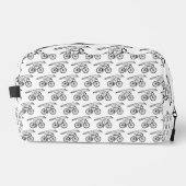 Whimsical Fox on Bicycle Art Print Waschbeutel (Vorderseite)