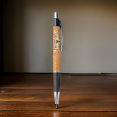Whimsical Fox - Orange Trendy Name Pen Kugelschreiber