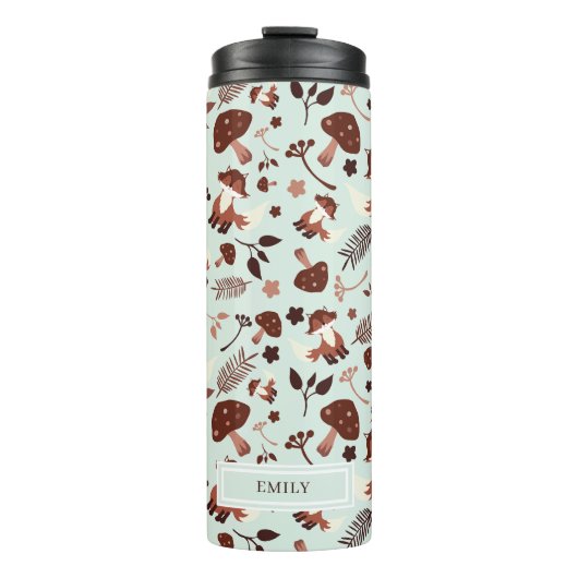 Whimsical Fox Thermal Tumbler Thermosbecher (Vorderseite)