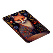 Whimsical Fox Woodland Fantasy Art Magnet (Rechte Seite)