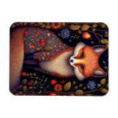 Whimsical Fox Woodland Fantasy Art Magnet (Horizontal)