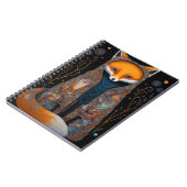 Whimsical Fox Woodland Fantasy Art Notebook Notizblock (Linke Seite)