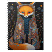 Whimsical Fox Woodland Fantasy Art Notebook Notizblock (Vorderseite)