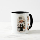Whimsical Foxes - "Meh Growth" Niedlich & spieleri Tasse (VorderseiteRechts)