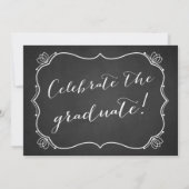 Whimsical Frame Rustikales Foto Abschluss Einladun Einladung (Rückseite)